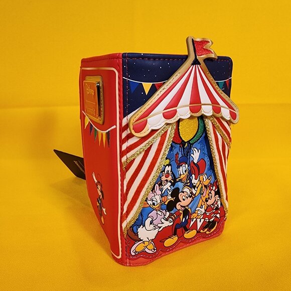 Loungefly Disney Mickey & Friends Circus Tent Flap Wallet NEW - Picture 12 of 13